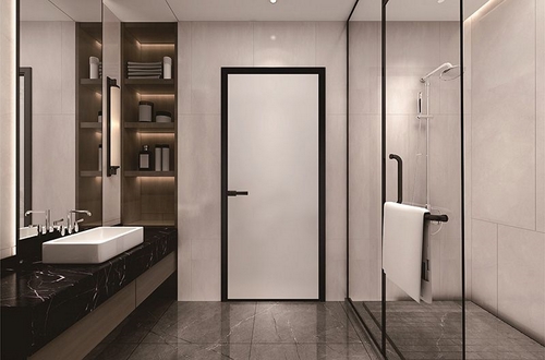 Porta da bagno in alluminio linea slim GDM55A