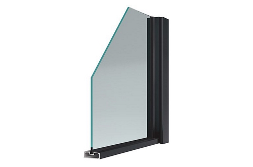 Porta da bagno in alluminio linea slim GDM55A