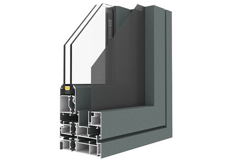 GD110B Finestra a battente in alluminio con apertura verso l'esterno GD110B