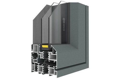 Finestra a battente in alluminio con apertura verso l'interno GD110C