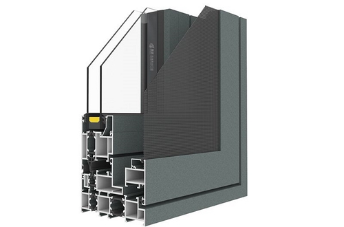Finestra a battente in alluminio con apertura verso l'esterno GD110C