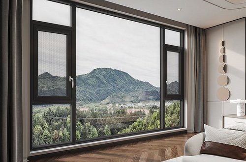 Finestra inclinabile e girevole con apertura verso l'interno in alluminio GD115A