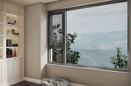 Finestra a battente in alluminio con apertura verso l'esterno GD135