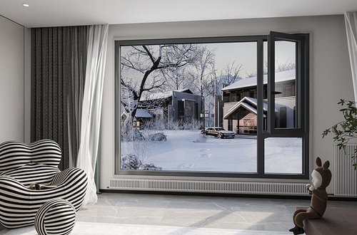 Finestra passiva in alluminio GD95HI